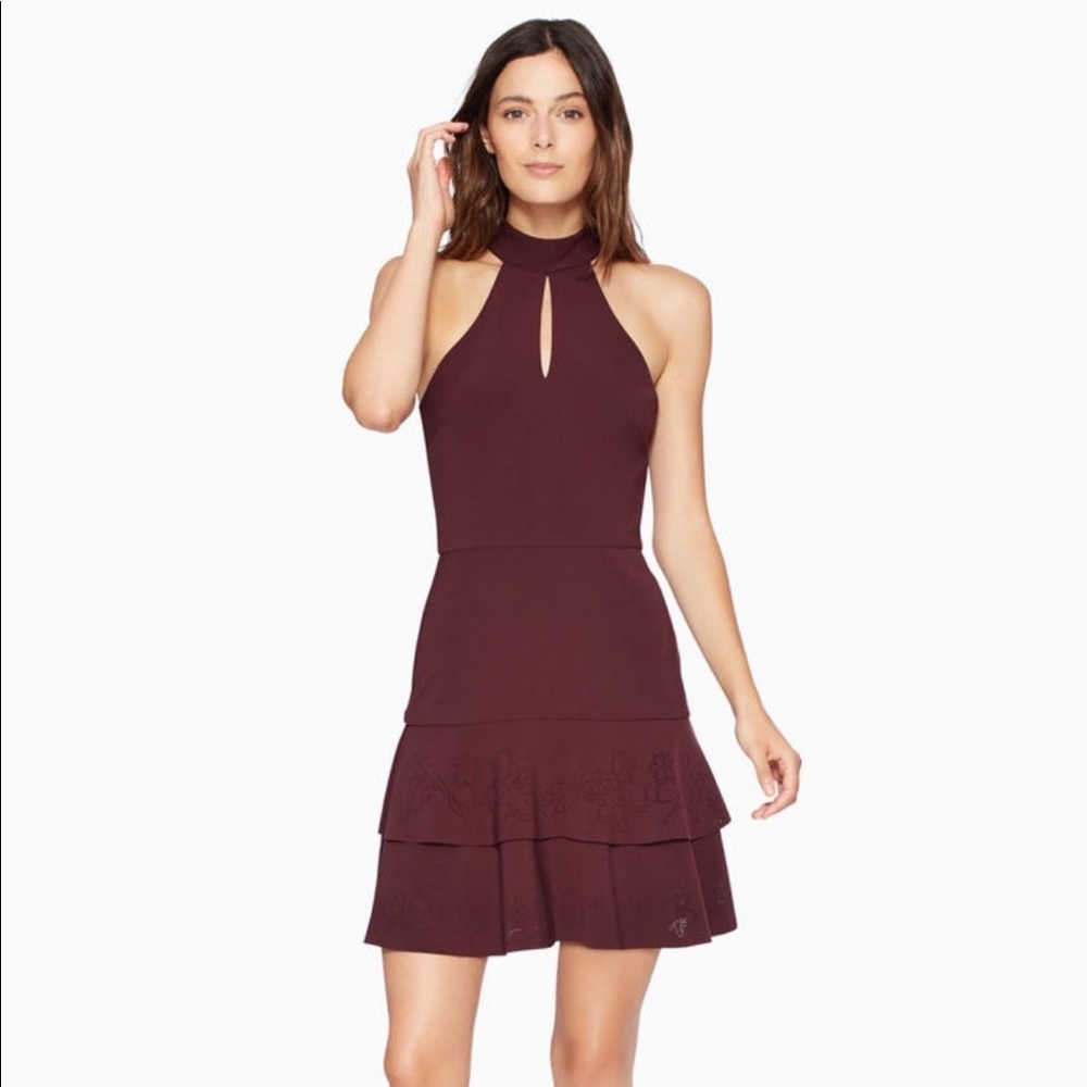 Parker high neck cocktail dress. Size 0